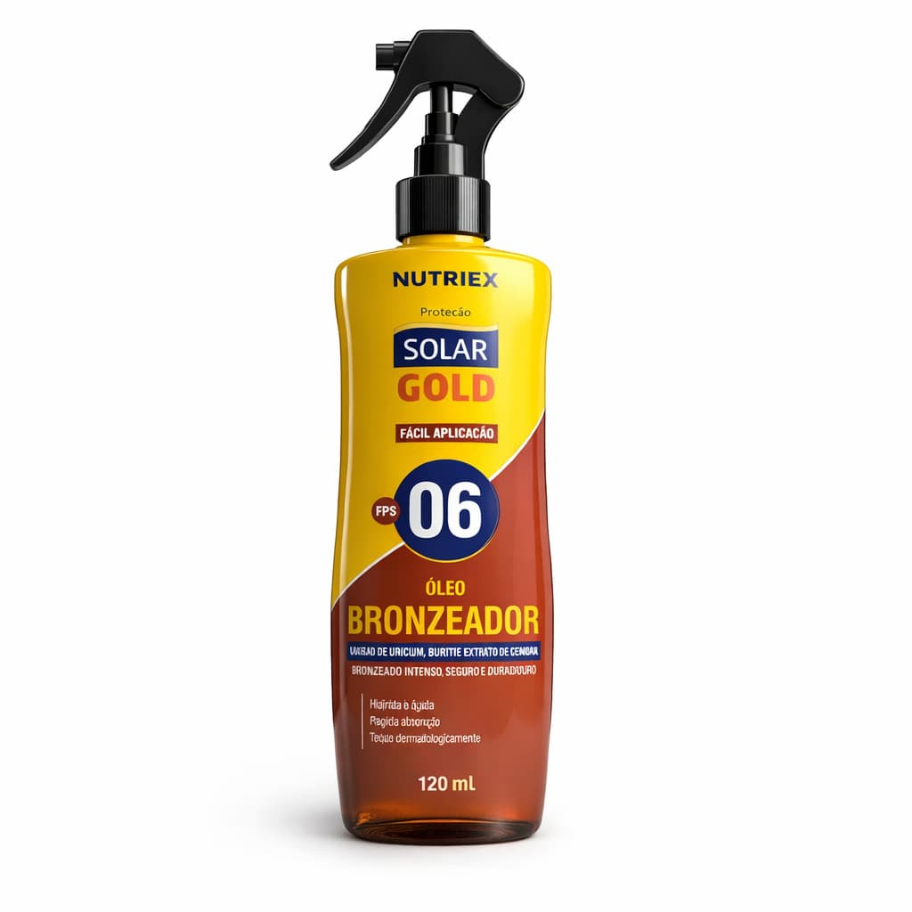 Óleo Bronzeador Solar Gold FPS06 - Nutriex
