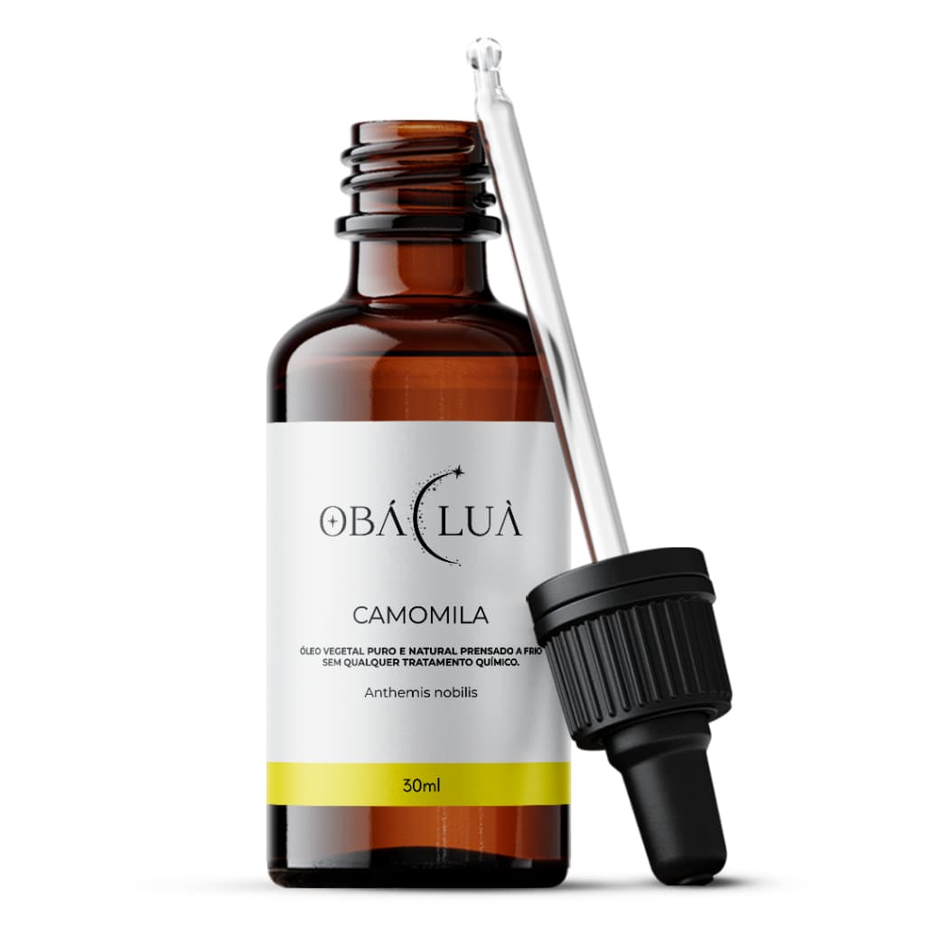 Óleo Vegetal de Camomila OBÁ LUÀ 100% Puro – Uso Capilar e Corporal