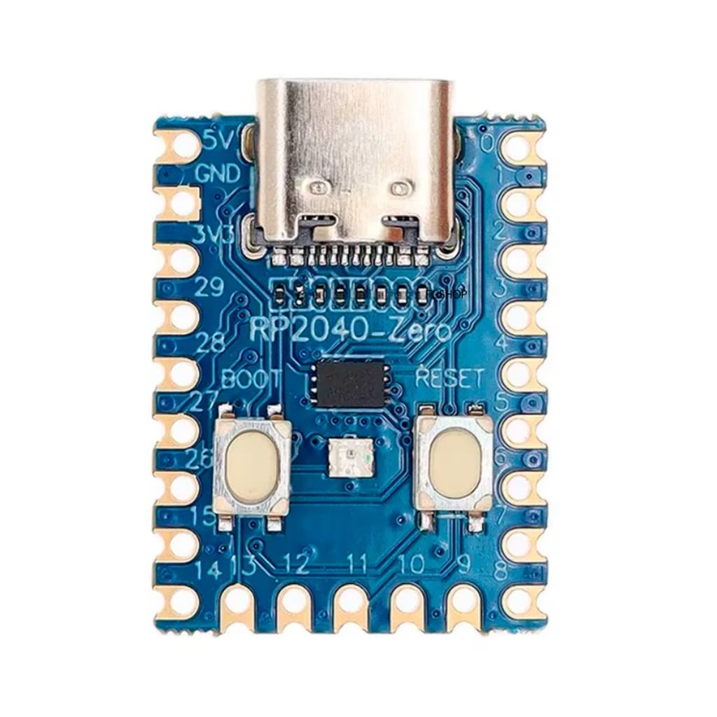 RP2040 Zero – Placa de Desenvolvimento Compatível com Raspberry Pi Pico / Picofly