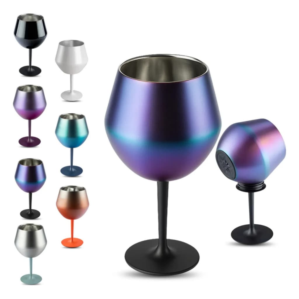 Taça Térmica Personalizada Design 2 Em 1 Vira Copo E Taça Aço Inox