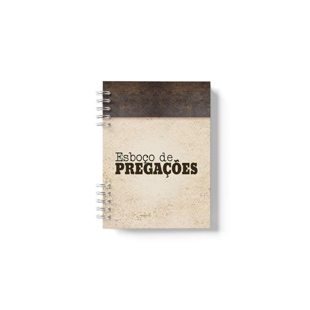 Caderno Esboço De Pregação / Personalizado Com Nome