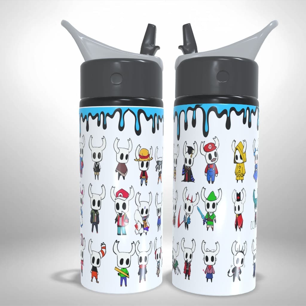 Garrafa Squeeze Alumínio Personalizado Hollow Knight Versões Geeks Anime Presente