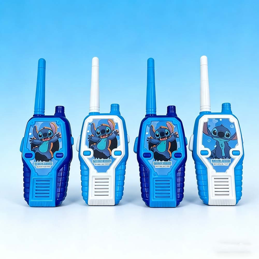 Brinquedo Walkie Talkie Stitch Azul para Crianças