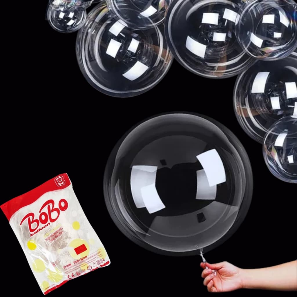 Kit 5/10/20/50 Balão Bubble 24 Polegadas 60 Cm Cristal Transparente Festas Decoração