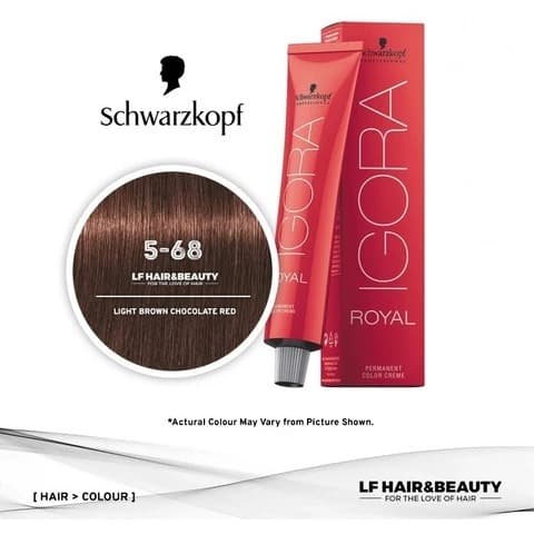 Coloração Igora Royal 5-68  Castanho Claro Marrom Vermelho 60gr