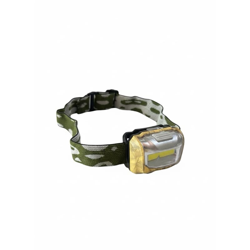 Lanterna de Cabeça LED COB 3W 110 Lumens | IPX4 | Leve e Ajustável | Camping e Caminhada