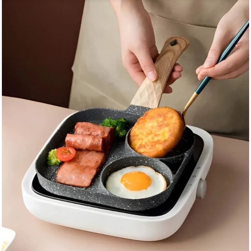 frigideira antiaderente 3 em 1 ,para carnes ,hambúrguer ,ovos etc...não precisa de óleo 🍳🔥✅