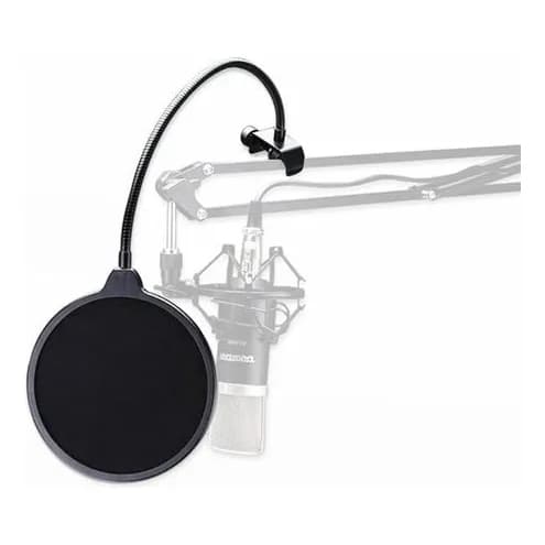 Pop Filter Para Microfone - Filtro Estúdio Popf