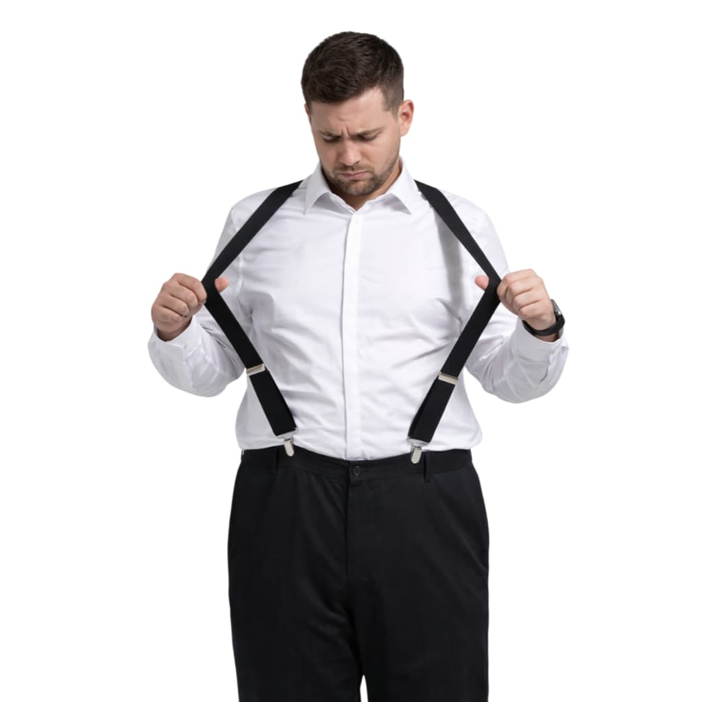 Suspensório Plus Size Masculino 3,5cm Reforçado