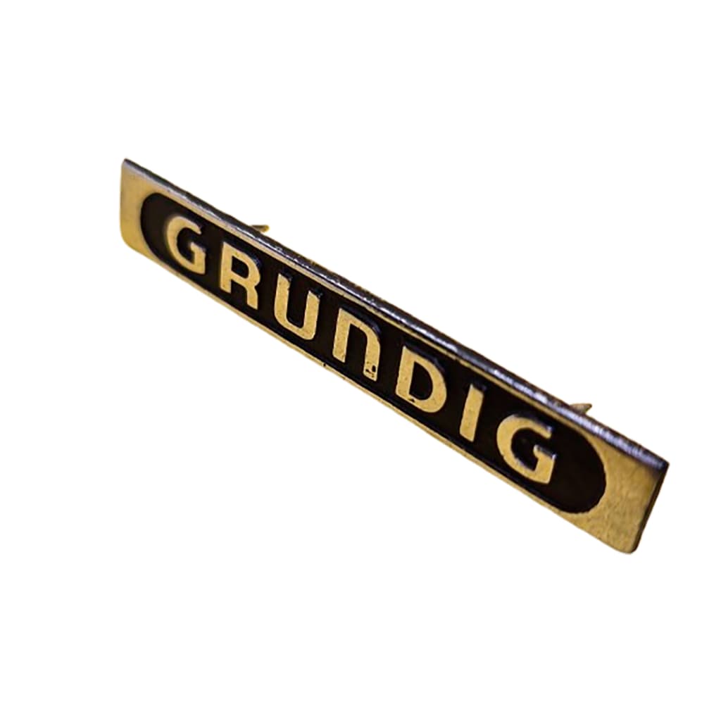 Grundig Logotipo Metal Original Som Radio 55 X 8mm