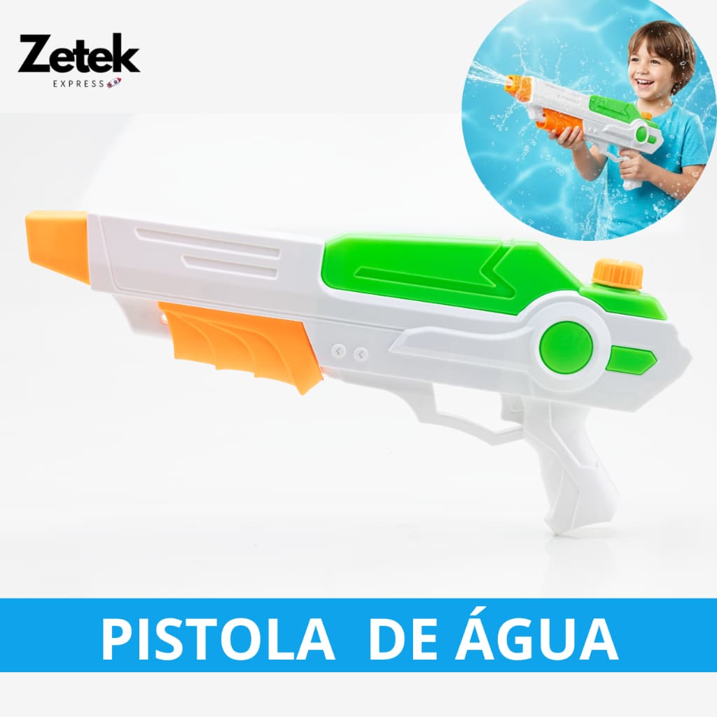 Pistola de Água Grande Brinquedo Lança Água Potente Praia Piscina Verão