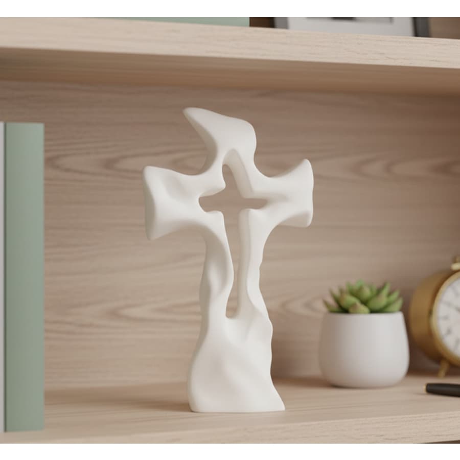 Cruz decorativa abstrata Jesus cristão fé para  igreja sala quarto escritorio