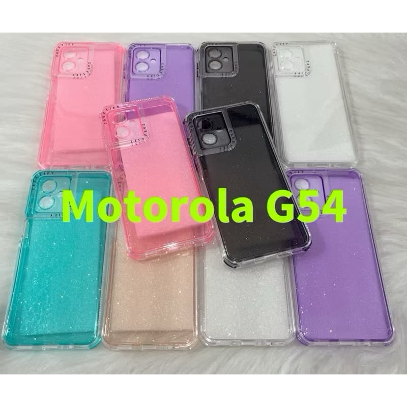 Capa capinha-G54 Acrilico Transparente Colorida  com brilho Anti Impacto