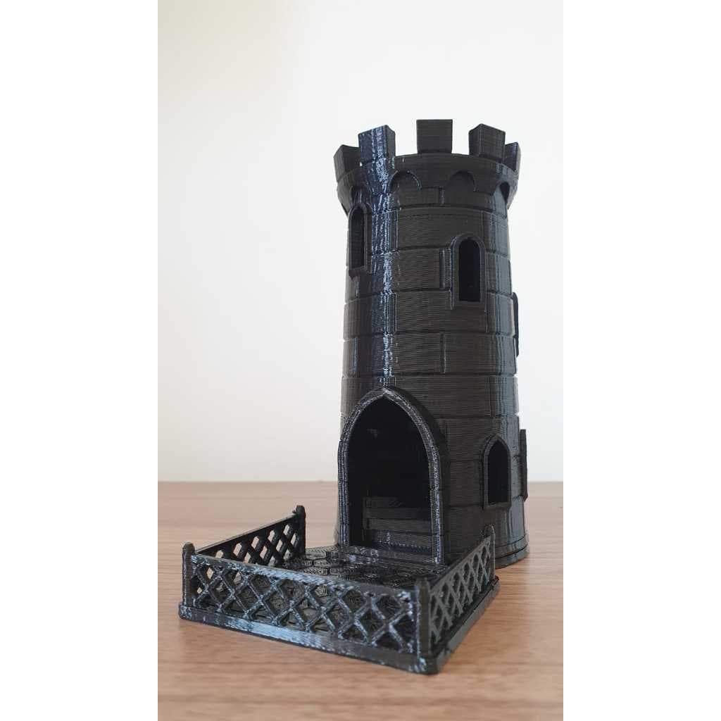 Torre de Dados RPG Medieval – Impressão 3D