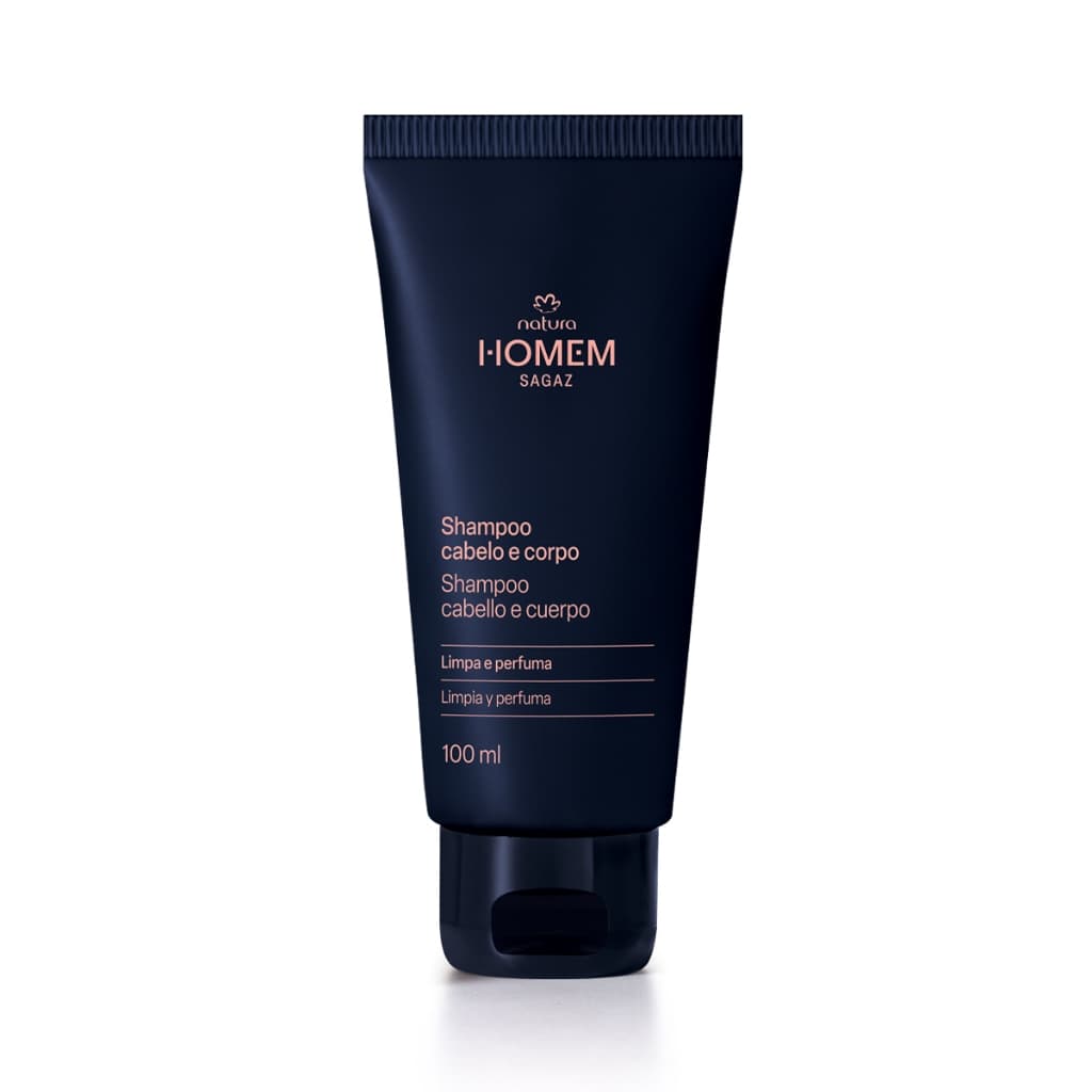 Shampoo Masculino Cabelo e Corpo Natura Homem Sagaz 100ml - Natura