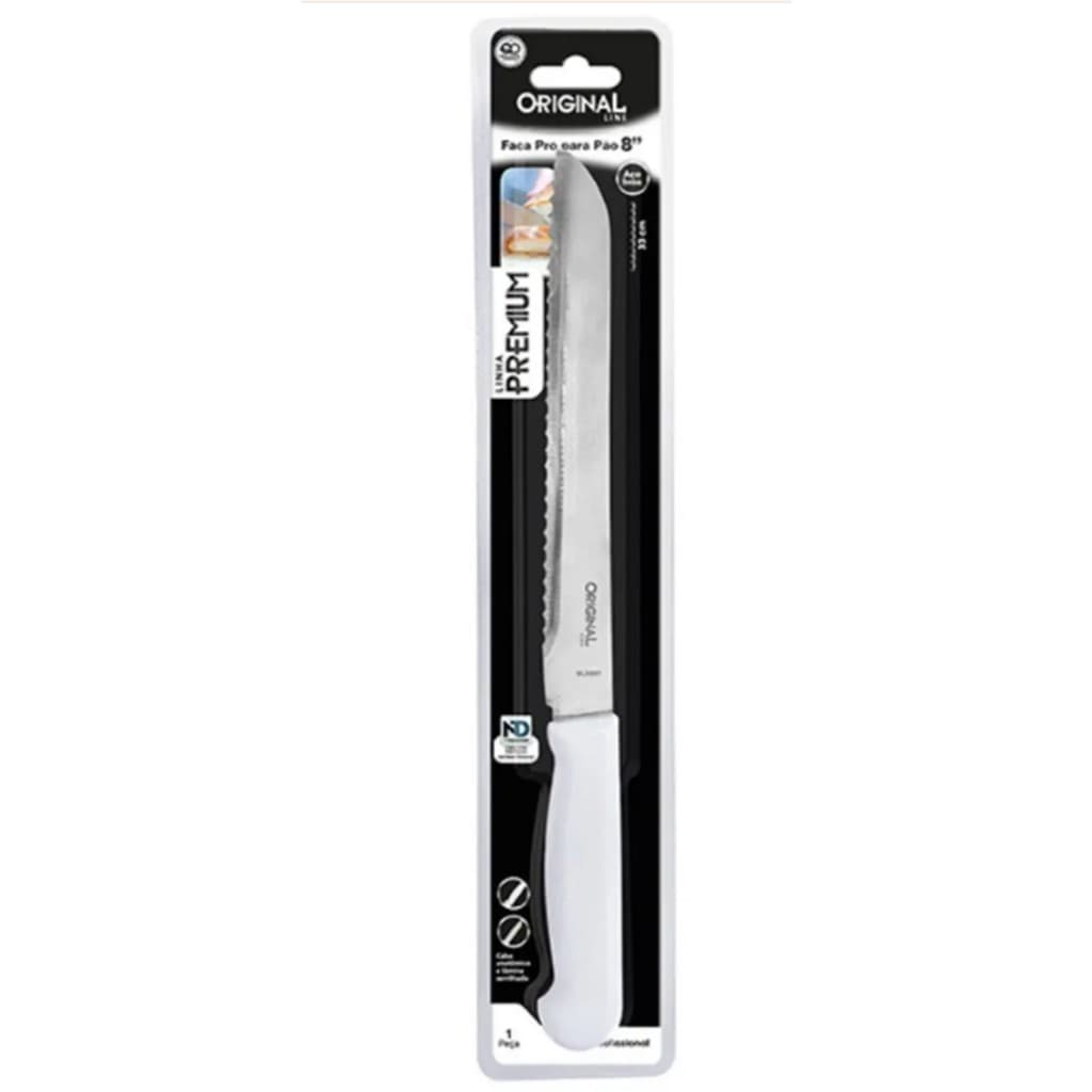 Faca de Pão 8 Linha Design Aço Inox Original Line