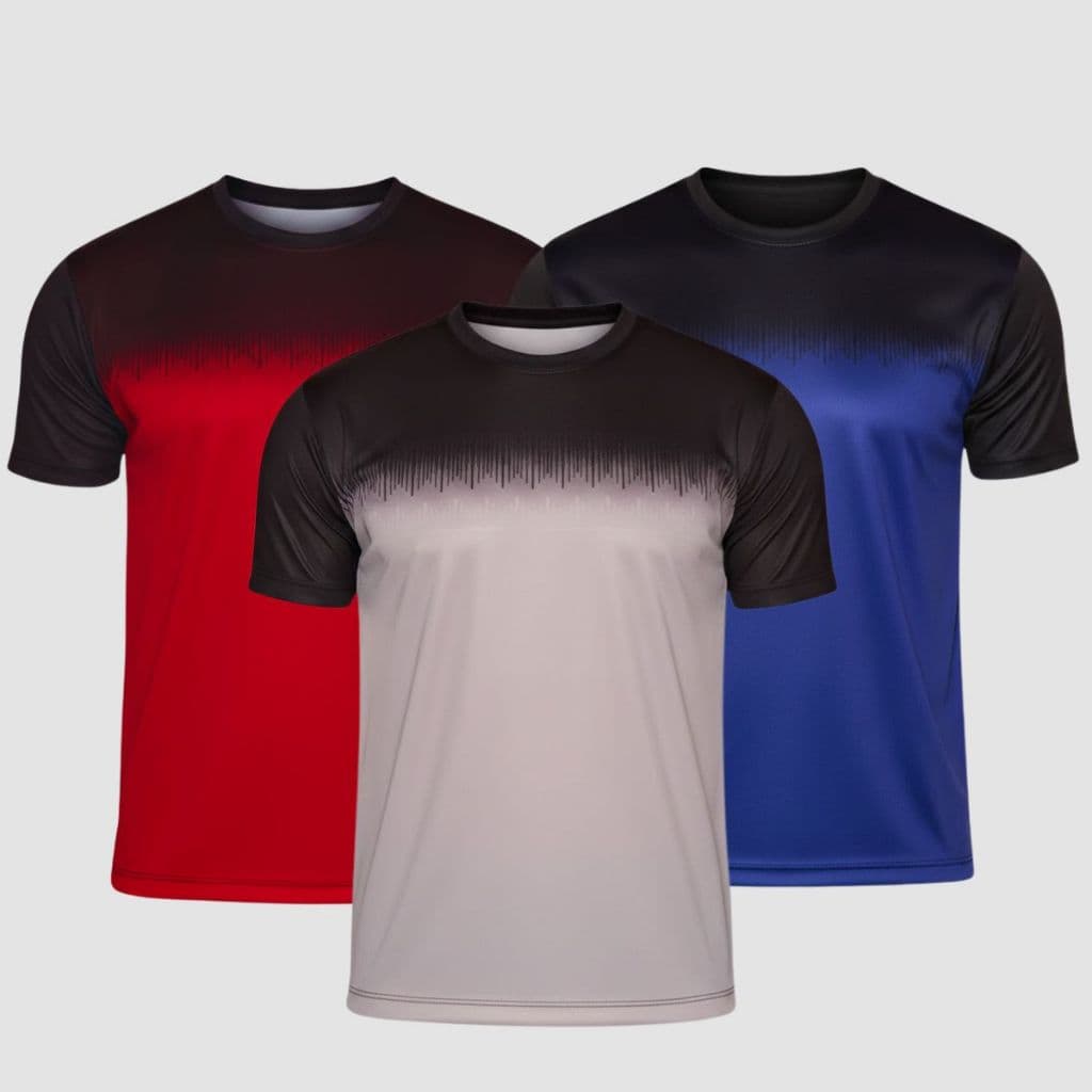 Kit3 Camisas Camisetas Dry Fit  Masculina Academia Manga Curta Esportivo-Corrida-Atividade Fisica