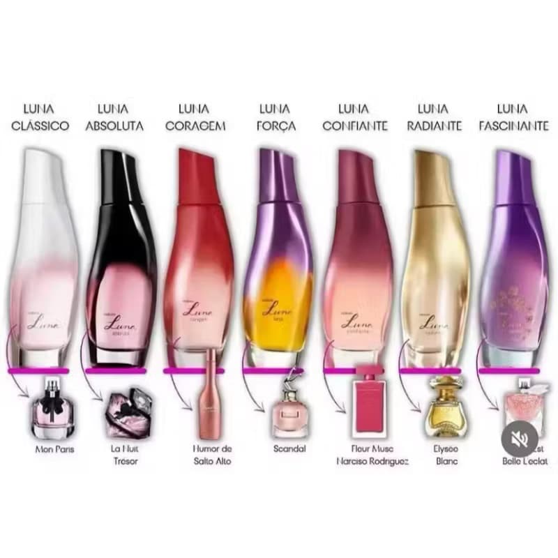 Luna Perfume Feminino Natura 75ml Ousadia Divina Radiante Absoluta Força Coragem Perfume Feminino