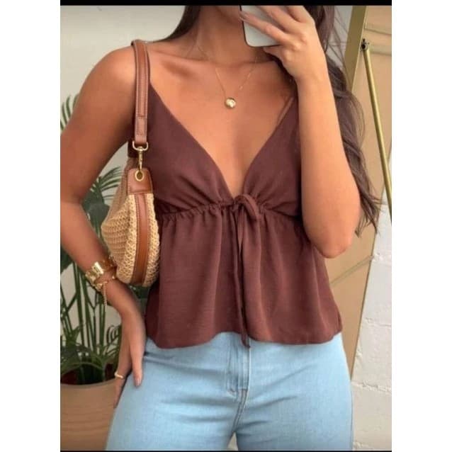 Blusa bathina cropeed verão