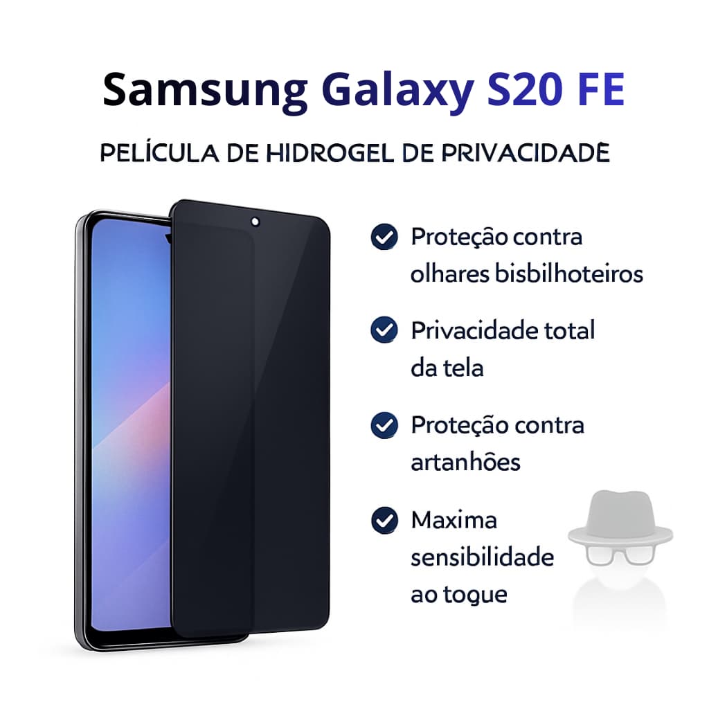 Película Hidrogel Privacidade Samsung Galaxy S20 FE