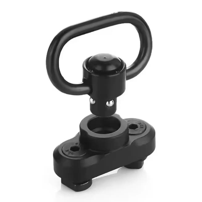 Zarelho Suporte de Bandoleira Engate Rápido QD M-LOK Preto Com Giro 360 Graus