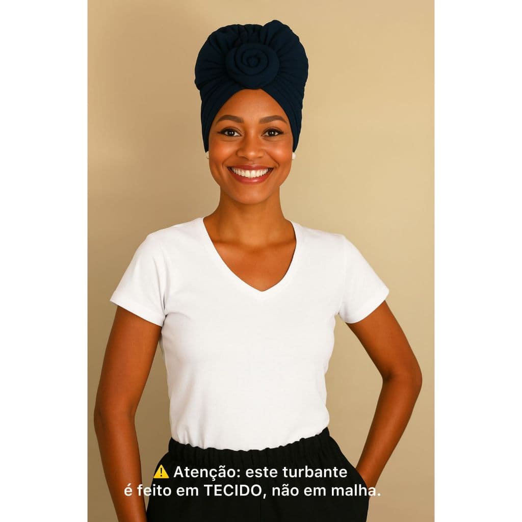 Turbante 3em1- Pronto Turbante Flor Turbante Afro Torço Turbante Para Tratamento oncológico Alopécia Turbante Afro Touca