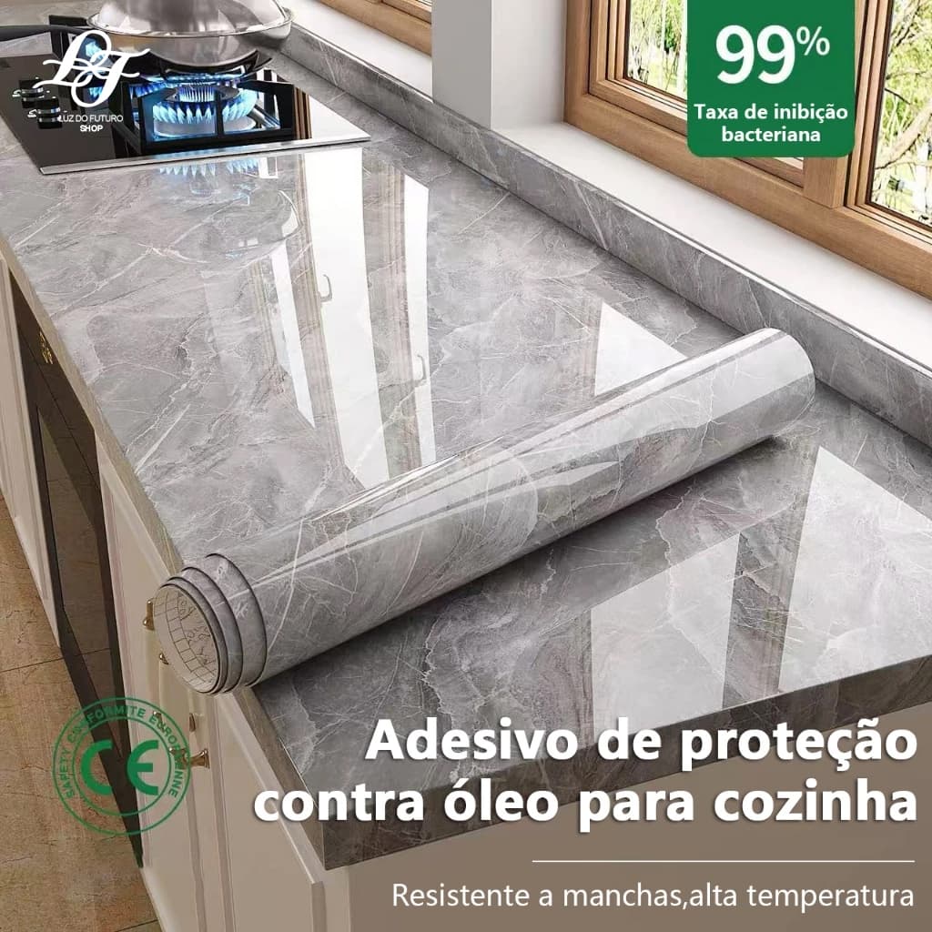 Kit 5Rolo Papel de parede resistente à gordura para cozinha, alta temperatura e fácil de limpar, adequado para cozinha