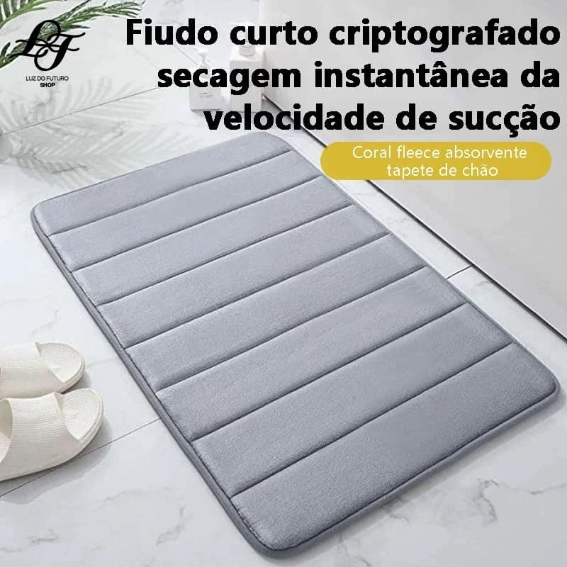 Tapete Banheiro Antiderrapante - Super Absorvente e Macio para Cozinha, Banheiro ou Quarto (40x60 cm)