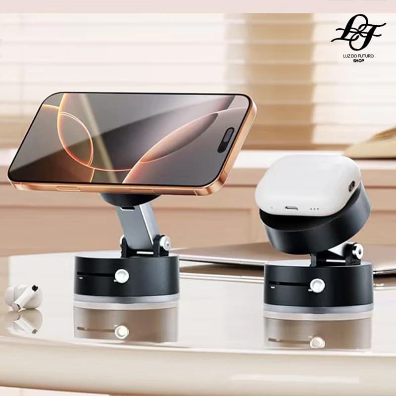 Suporte Magnético Para Telefone-360 ° Dobrável Carro Com Sucção A Vácuo iPhone/Android