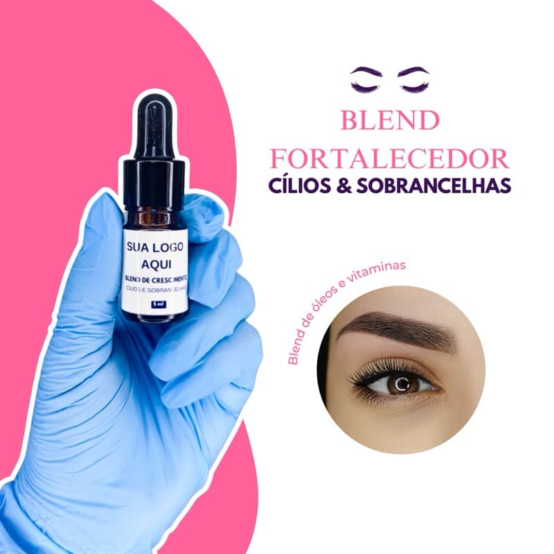 Blend Fortalecedor para Cílios e sobrancelhas com sua LOGO! Personalizado com a sua marca!