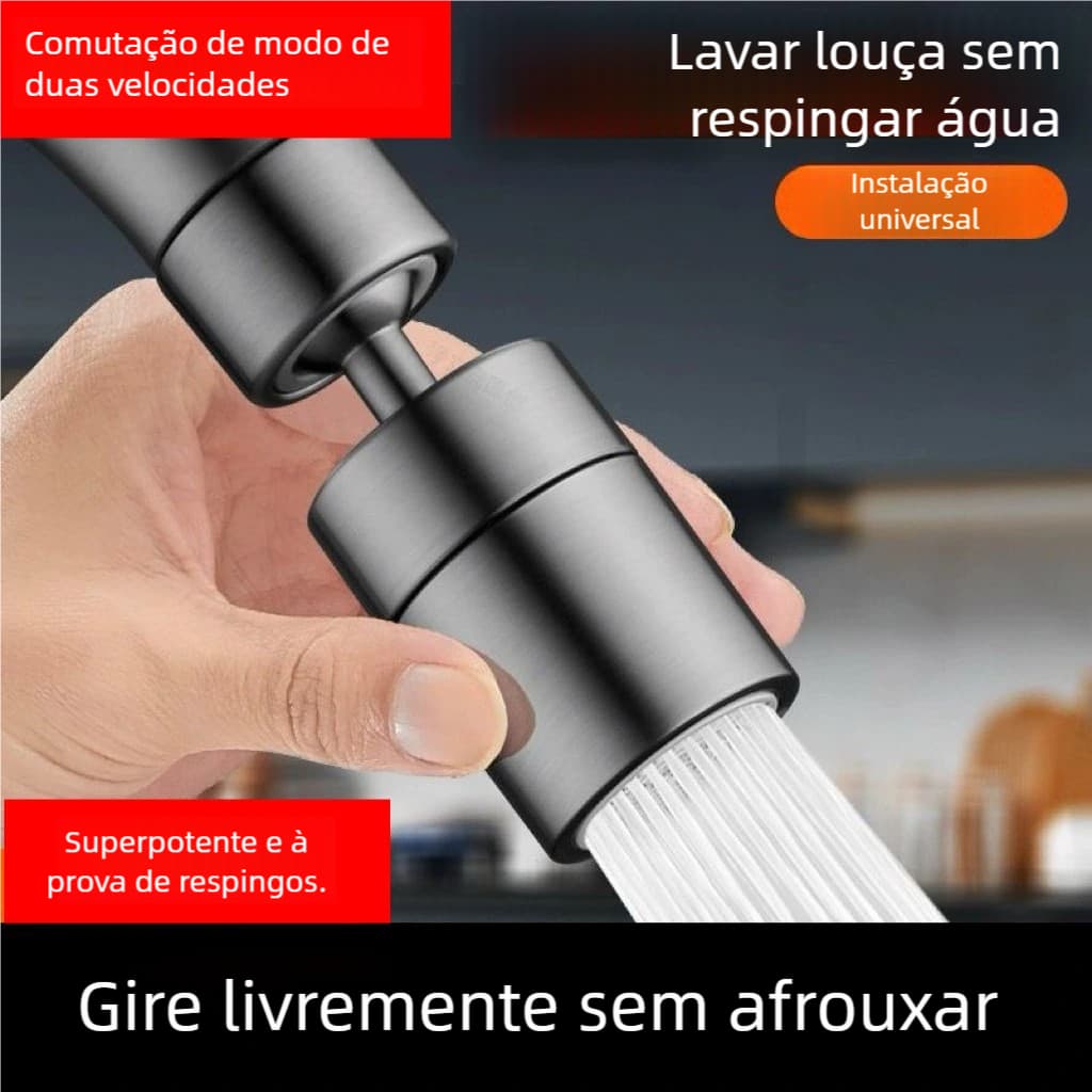 Bocal de Torneira SUEBR Bubbler - 360° Rotativo, 2 Modos Anti-Splash
