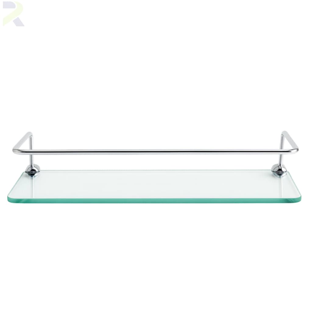 Porta Shampoo Parede Prateleira Vidro Para Banheiro Ou Cozinha Reto Organizador De Box 30x10 Incolor