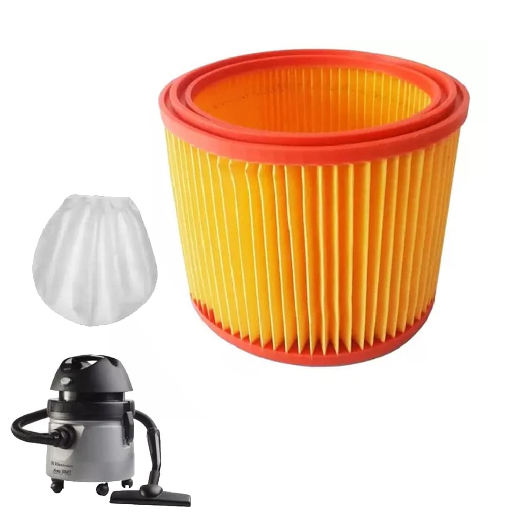 Filtro Permanente + Capa Tecido Para Aspirador De Pó Electrolux Wap Serve A10/a20 Antigo