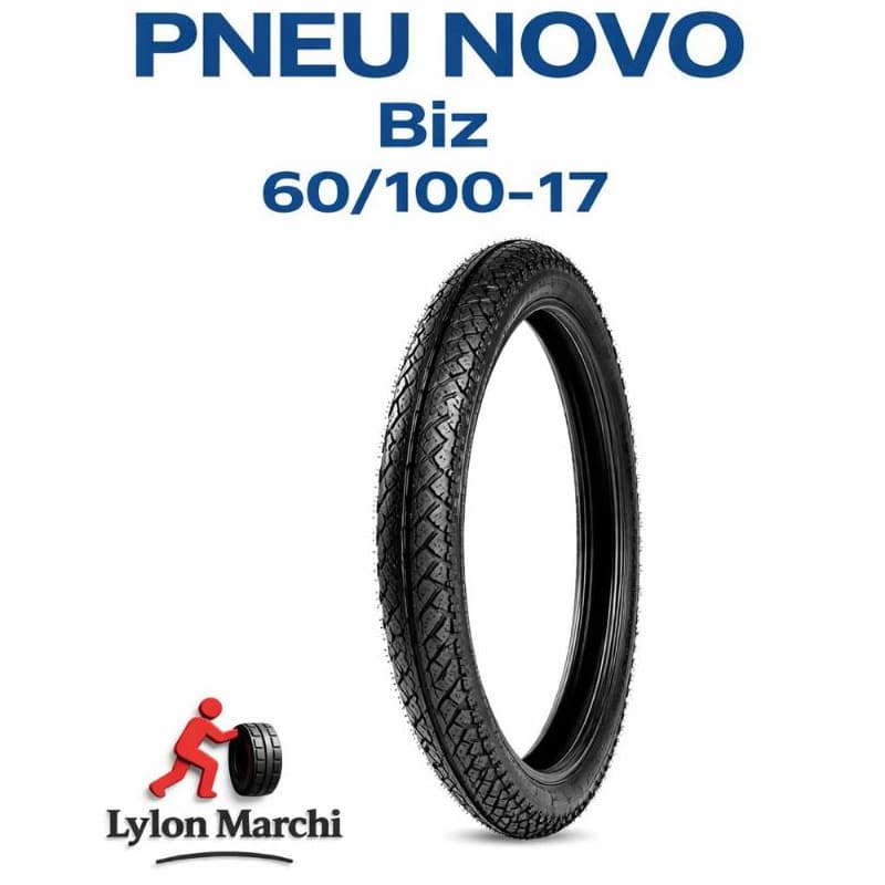 PNEU DIANTEIRO BIZ 125 60/100-17 HONDA BIZ 100 110 125 POP 100 BIS AMAZON NOVO