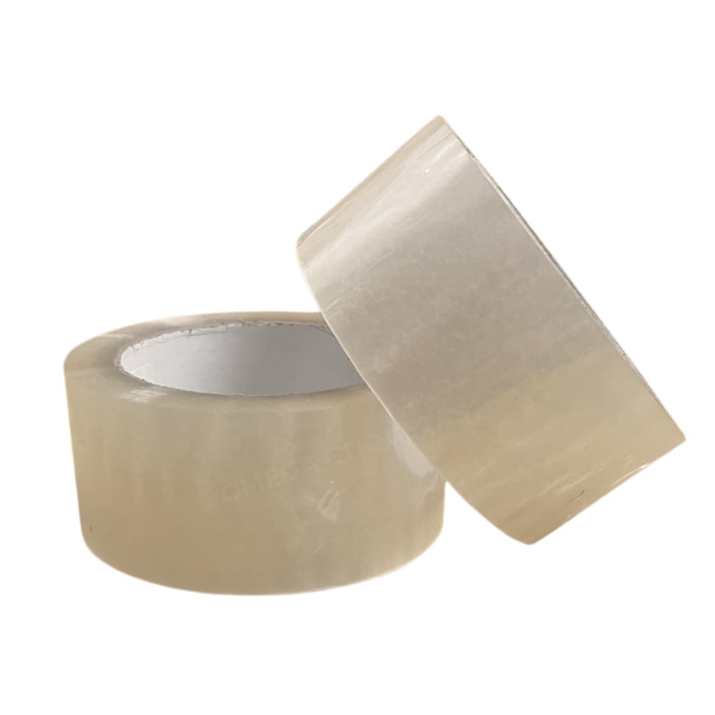 Kit com 2 Fitas adesivas transparente 45mmx100mm cada Forte - Comprar Móveis em Casa
