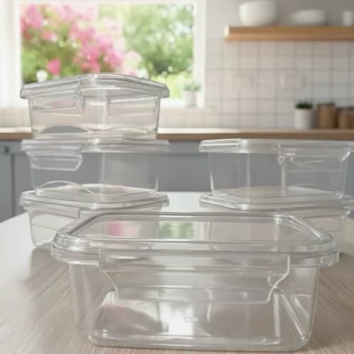 Kit 12 Marmitas Potes 800ml Plástico Com Travas Hermético