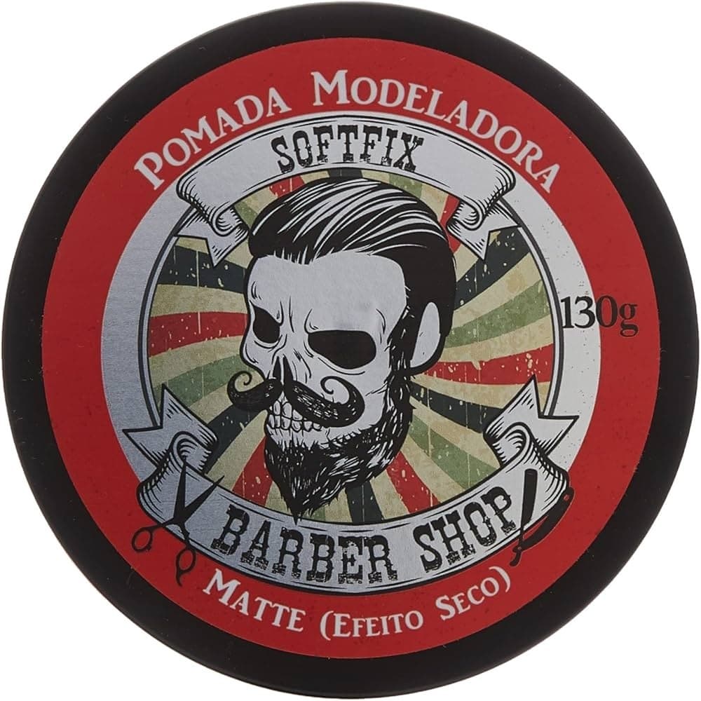 Pomada Modeladora Soft Fix Barber Shop Matte 130g