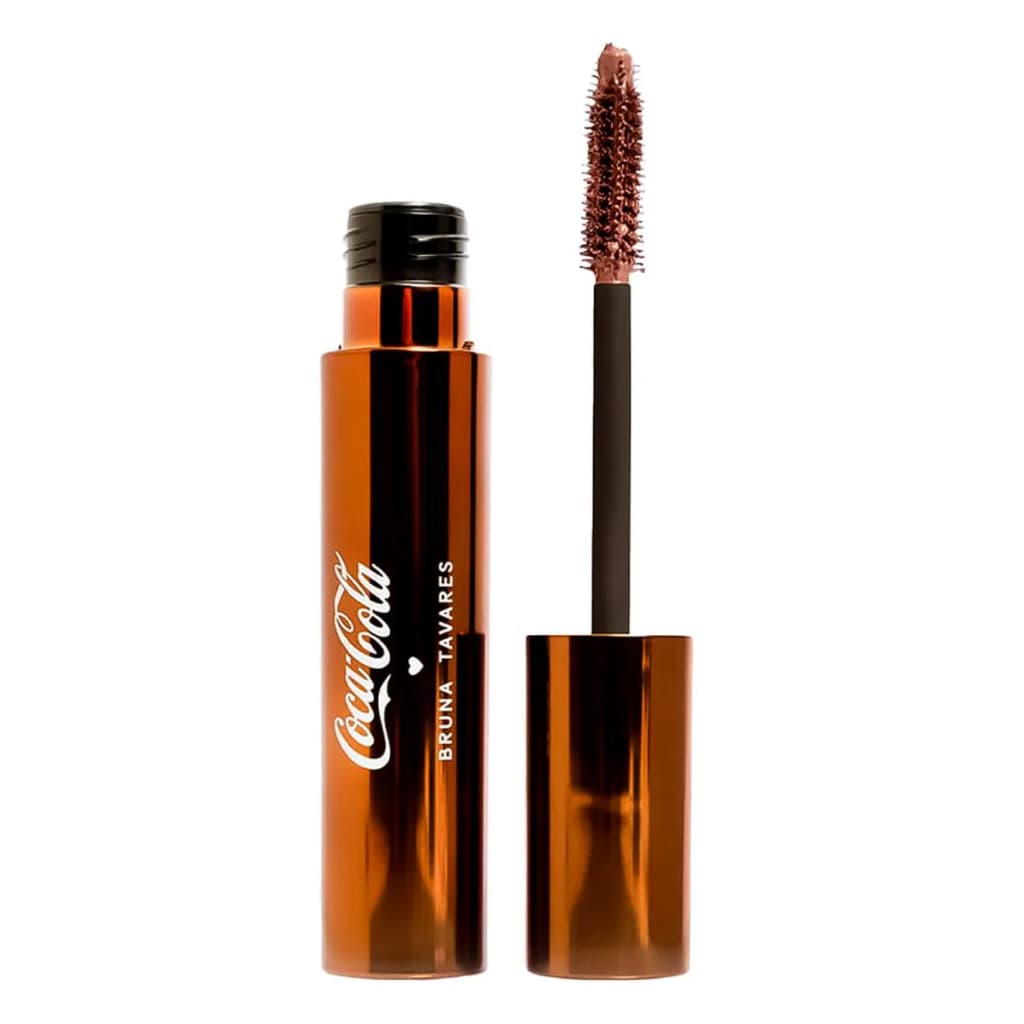 Mascara de Cilios Marrom Coca Cola Bt Bruna Tavares Refresh Your Lashes Resistente a Água 7g Edição Limitada