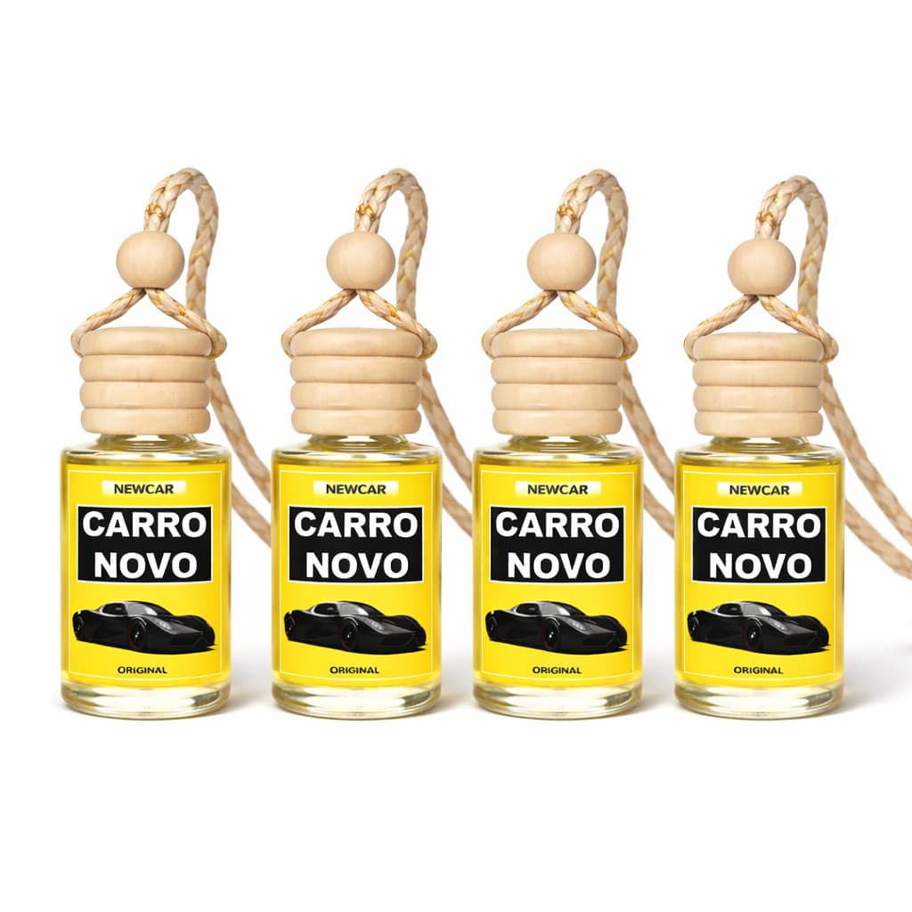 Kit 4 Cheirinho CARRO NOVO Aromatizantes Pingentes Automotivos Importados NEWCAR
