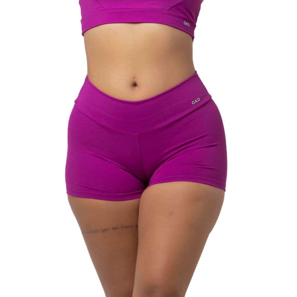 Kit 3 Shorts Feminino Fitness Cintura Alta - SEGUNDA ESCOLHA - PEQUENOS DEFEITOS E MODELOS VARIADOS