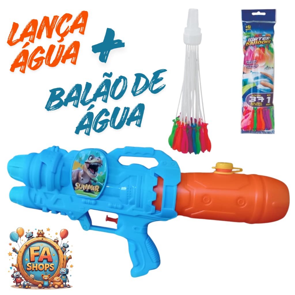 Arminha Lança Água Presente Pistola Balão De Água Bexiga Verão Aniversario Piscina Envio Imediato