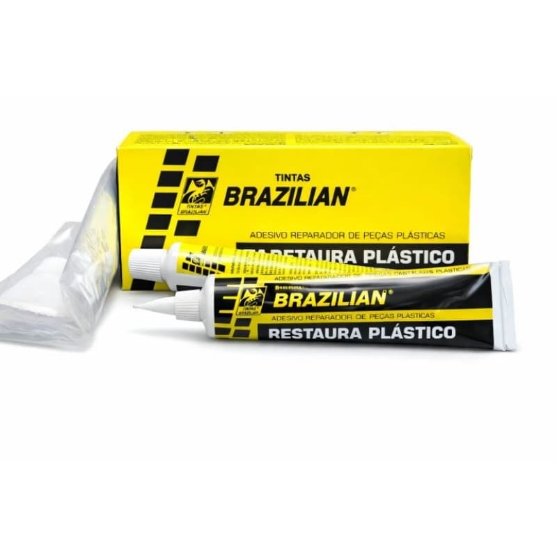 RESTAURA PLÁSTICO Adesivo Reparador dr Peças Plásticas (VEDA CHOQUE) 150g BRAZILIAN