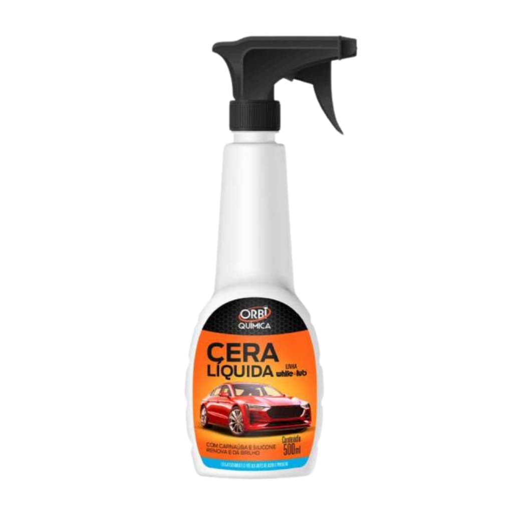 Cera Liquida 500ml Automotiva Limpadora Polidora Orbi Quimica