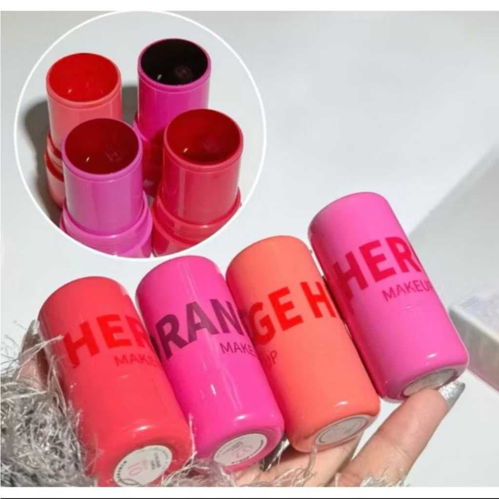 Blush Jelly Stick Pigmentado E duradouro realça lábios e Bochechas Efeito Coradinho, Natural, Textura Gelatinosa