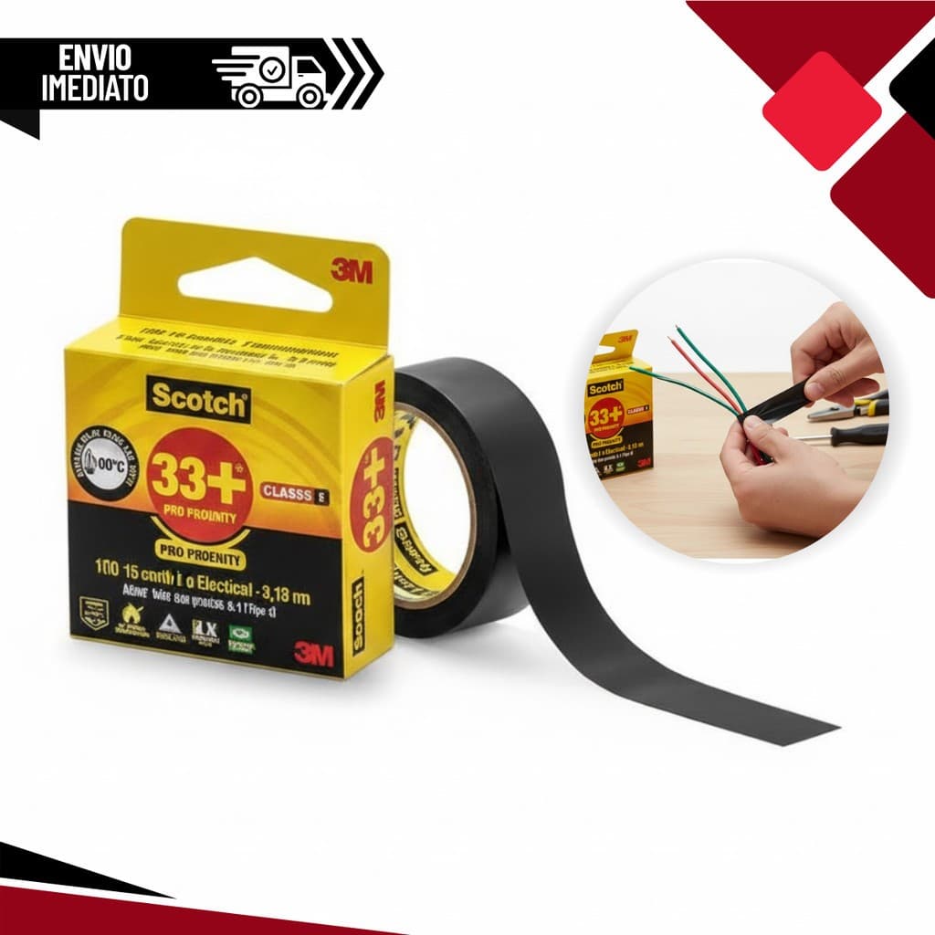 FITA ISOLANTE 3M   SCOTCH 33 +19X05M