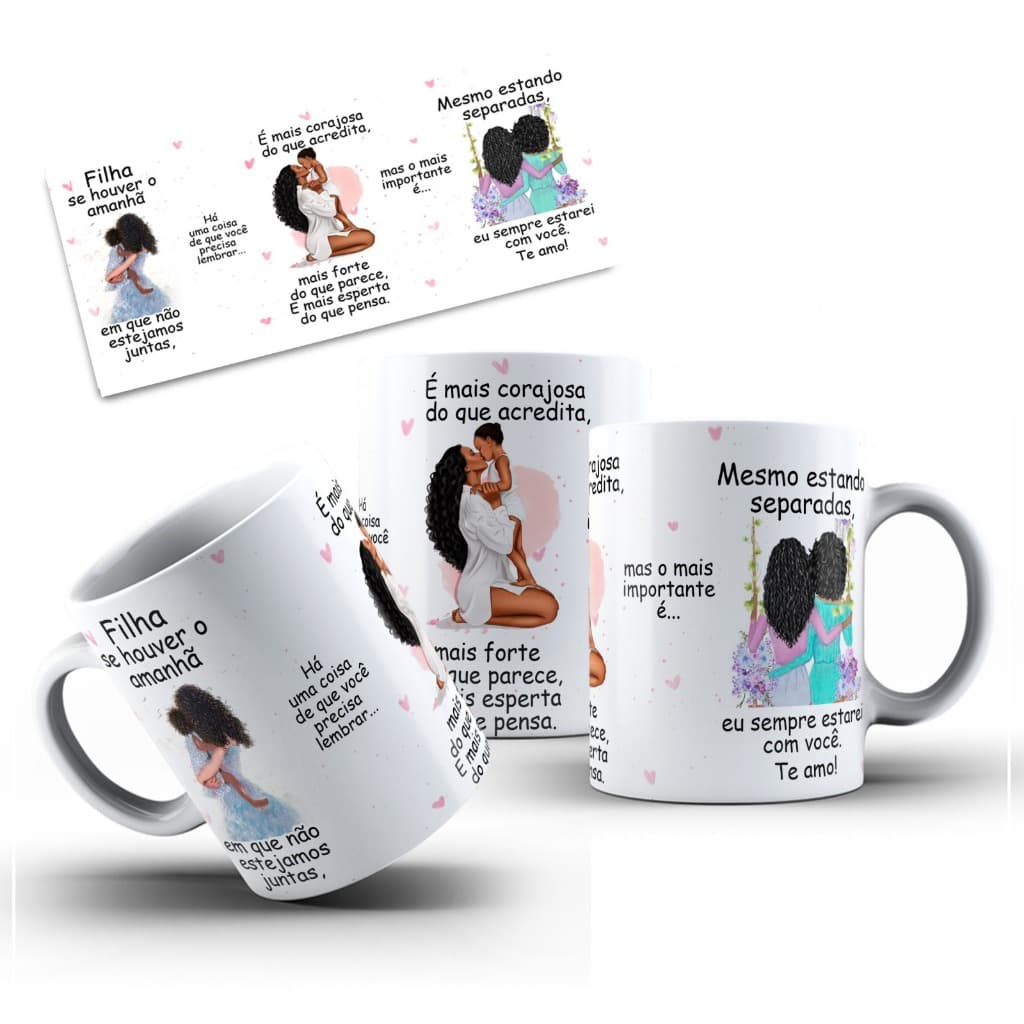 Caneca Personalizada Para Presentear Filha Presente Especial Porcelana 325ml Filha