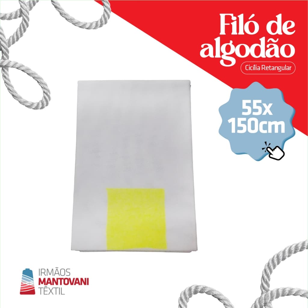 Filó Algodão Cicília Retangular 55x150cm | Véus CCB, Decoração, Noivas