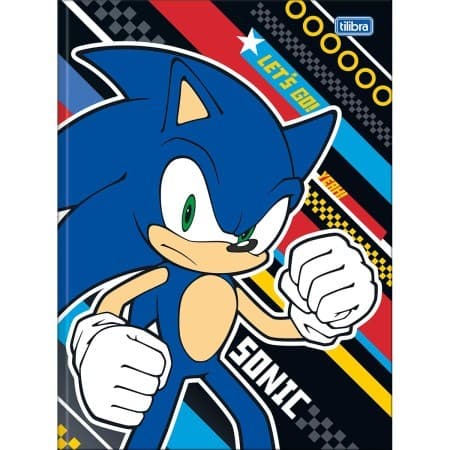 Caderno Brochurão Grande Capa Dura Universitário Sonic 48 Folhas - Tilibra