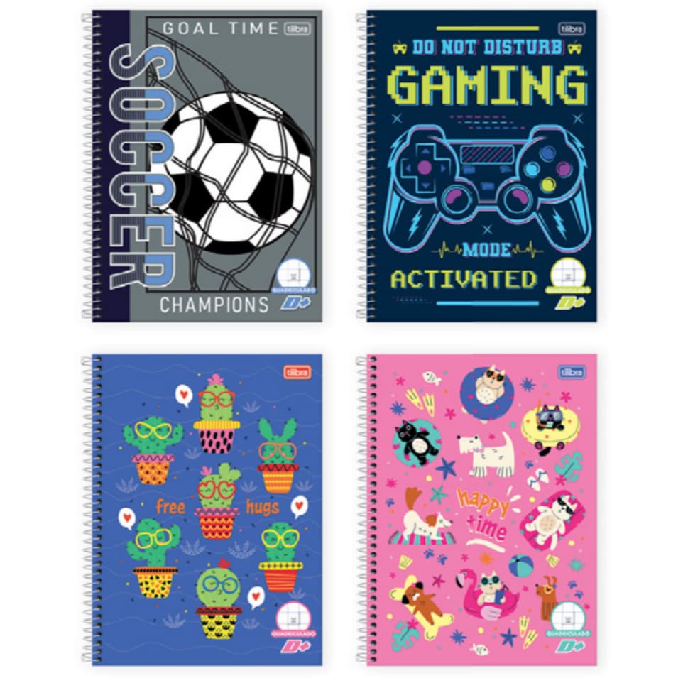 Caderno de Caligrafia Brochura Capa Dura D+ com 40 folhas Tilibra