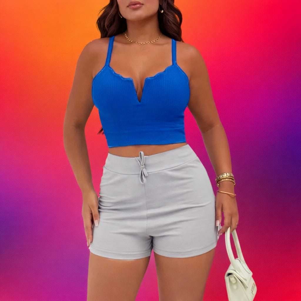 Blusa Cropped Feminina com bojo